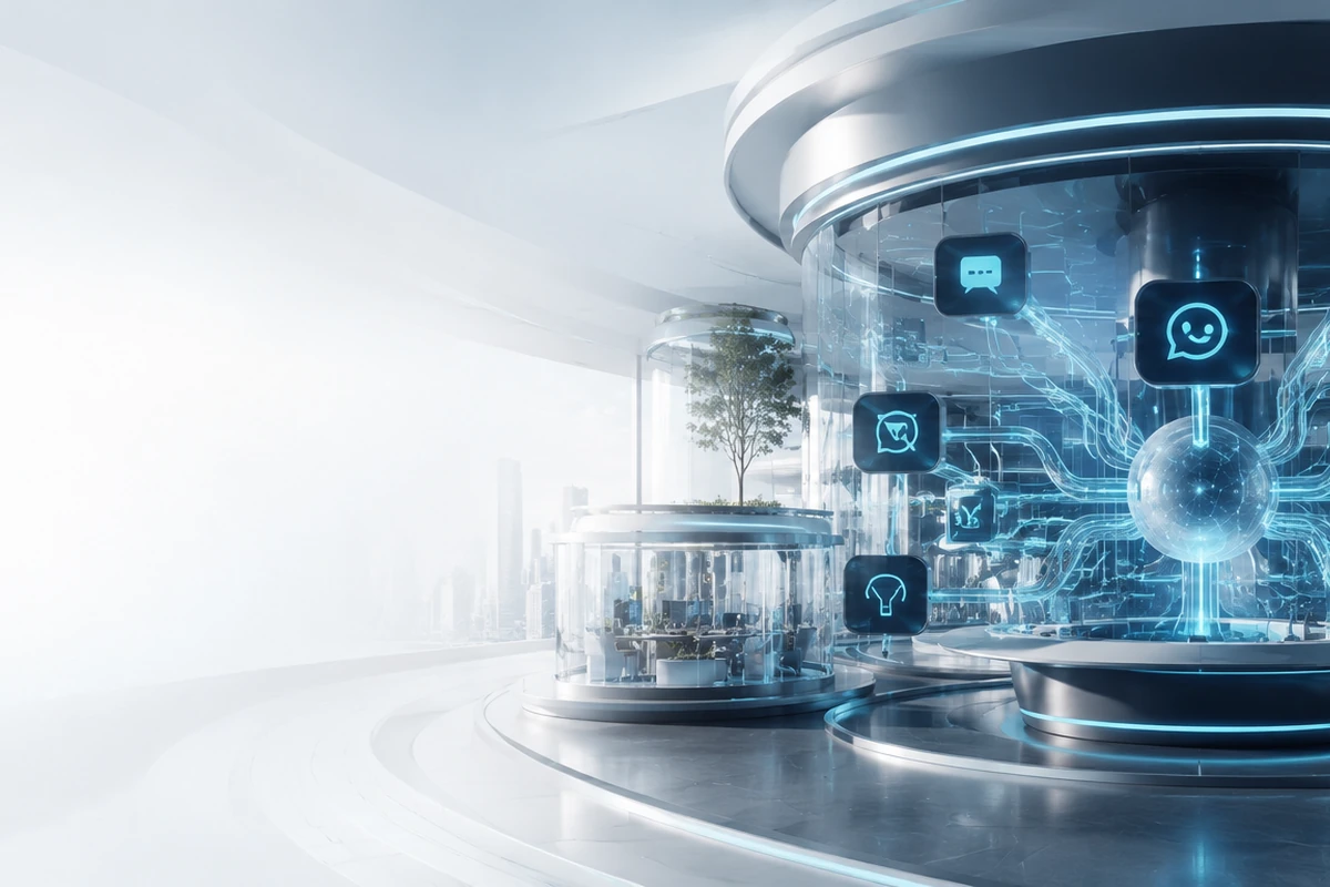 Connected AI automation and intelligent agent workflow for a UAE business